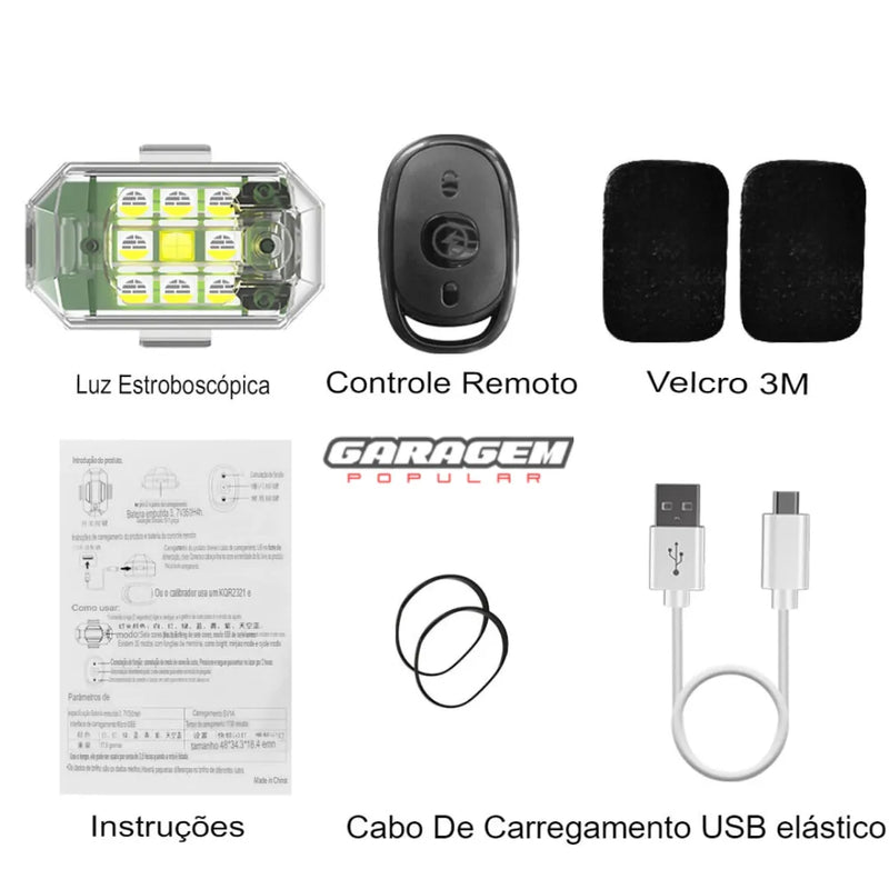 Kit de Luzes LED Automotivo - Garagem Popular