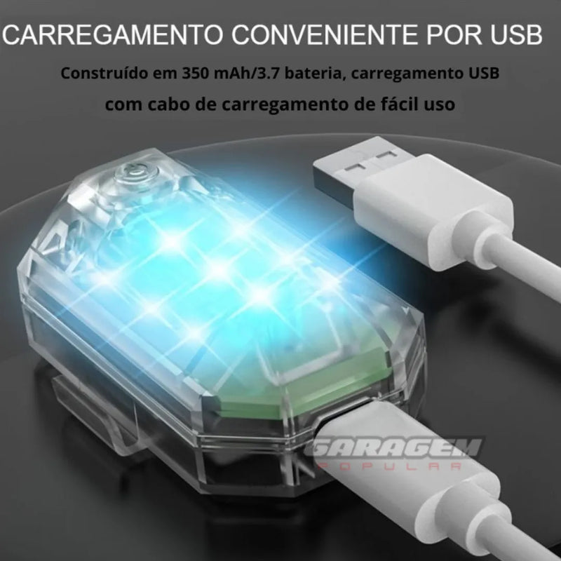 Kit de Luzes LED Automotivo - Garagem Popular